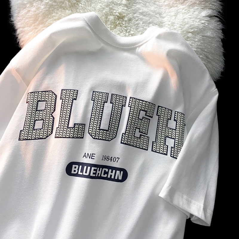 NRVP Áo Thun Nữ Ngắn Tay In Chữ Phong Cách Hàn Quốc