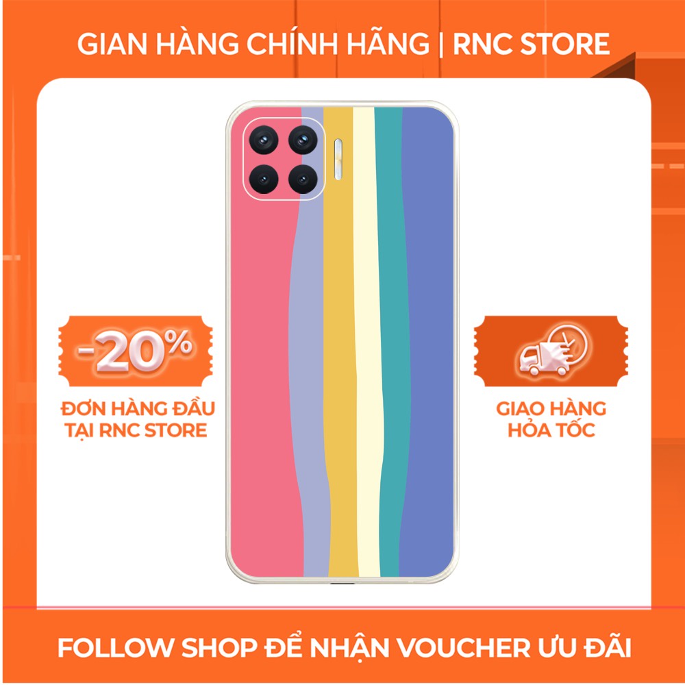 Ốp lưng OPPO A54/A16/A94/A93/F17 Pro/....dẻo cạnh vuông bảo vệ camera hình Cầu vồng