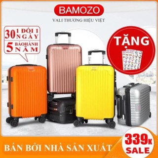maimishop vali du lịch BAMOZO 8801 vali kéo nhựa được bảo hành 5 năm maimishop