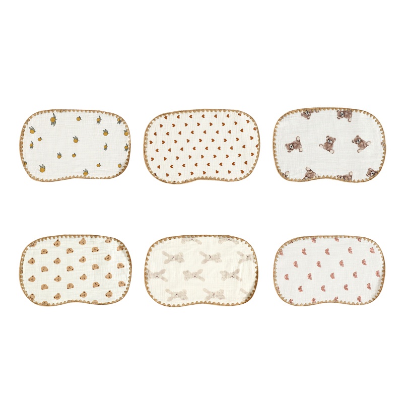 Gối Nằm Phẳng Chất Liệu Cotton Mềm Mại Cho Bé