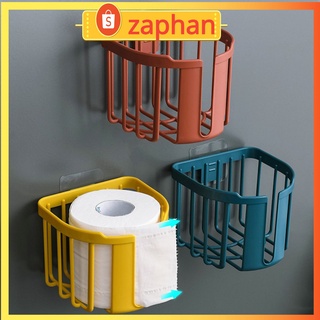 Giỏ Đựng Giấy Vệ Sinh Gắn Tường Chống Nước Không Cần Khoan Có Khay Điện Thoại Tự Dính