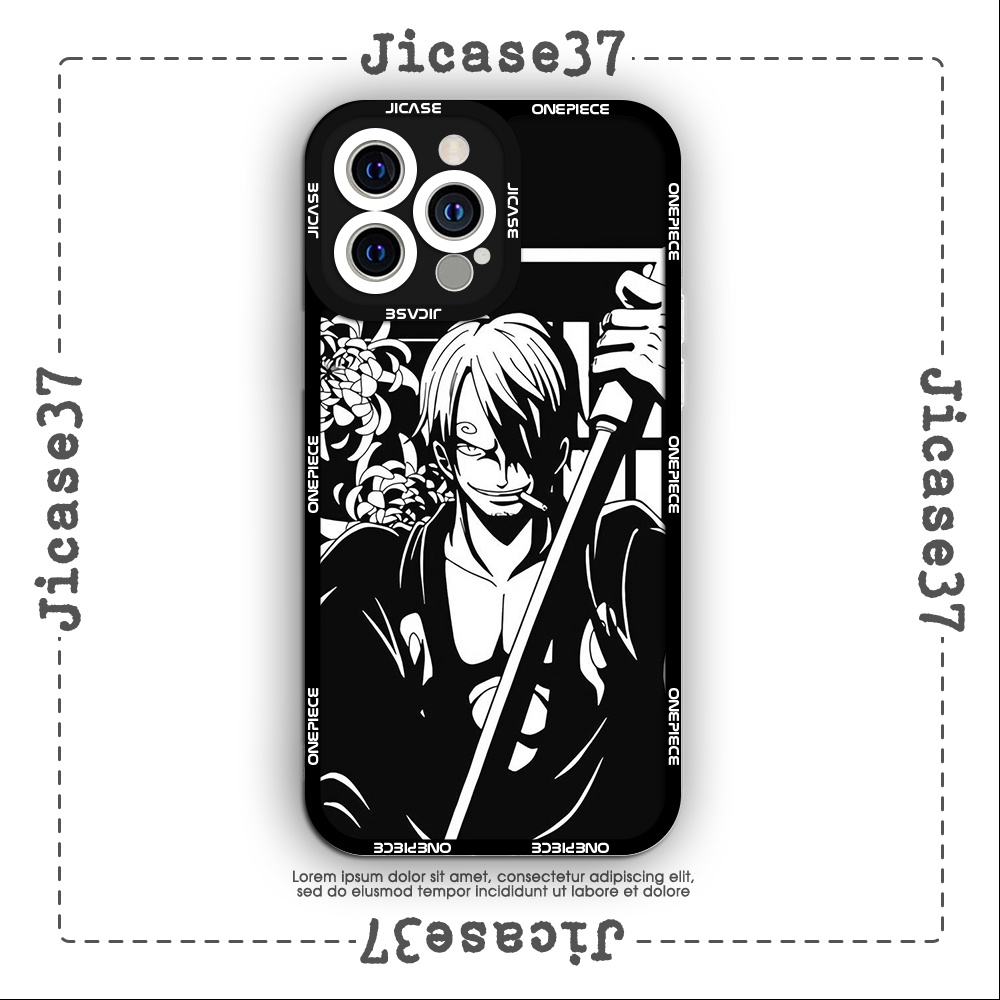 Ốp lưng iphone cạnh vuông Jicase Sanji One Piece Manga 6plus/6s/6splus/7/7plus/8/8plus/x/xs/11/12/pro/max/plus/promax