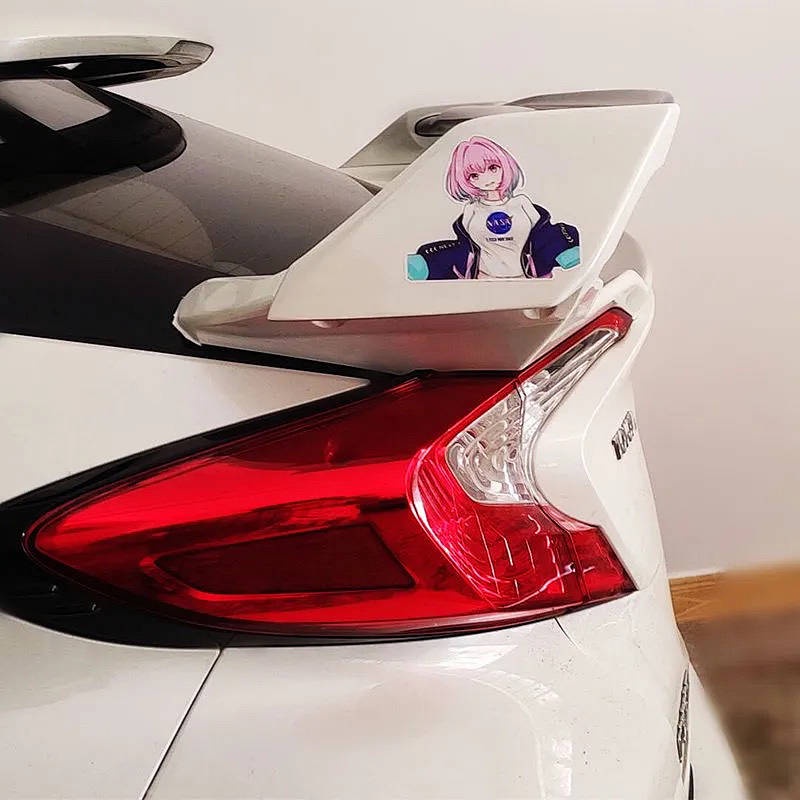 Secondary Beauty Cartoon Stickers Automobile Sticker Reflective Rear Window Fuel Tank Cover Electric Car Scooter Computer Sticker D5X9