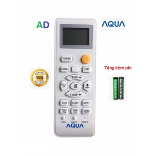 Mua Điều khiển điều hòa Aqua có nút TURBO - Tặng kèm pin - Remote máy lạnh  Aqua có TURBO