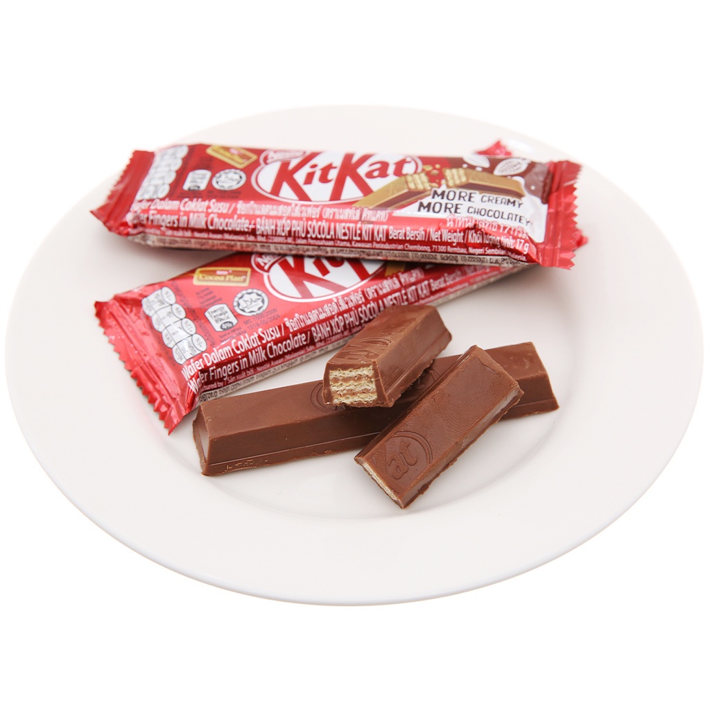 Bánh xốp phủ socola KitKat trà xanh nhật bản đủ các vị gói 140gr [Date 8/2022]