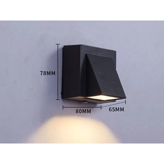 Đèn tường ngoài trời chiếu hắt 1 đầu (Mã 121)