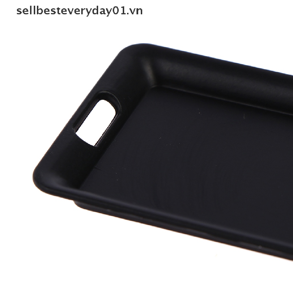 Khay kim loại nhỏ xinh đựng đồ chơi nhà búp bê tỉ lệ 1/ 12