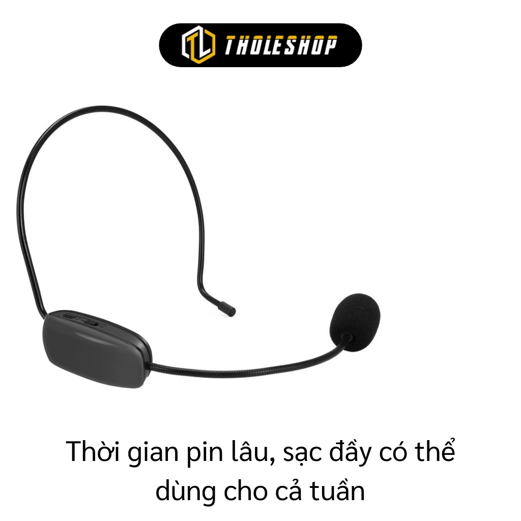 Mic Không Dây Cài Đầu - FM Tai Nghe Không Dây Micro Dành Cho Giảng Viên, Hướng Dẫn Viên 5293