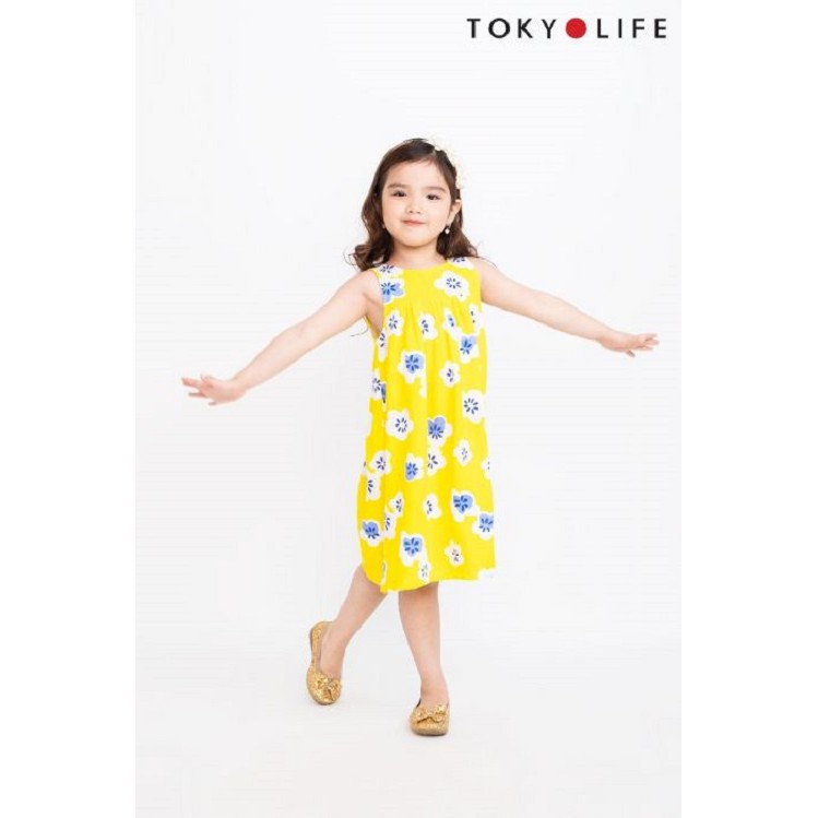 Đầm sát nách bé gái TOKYOLIFE họa tiết màu sắc I4DRE002G