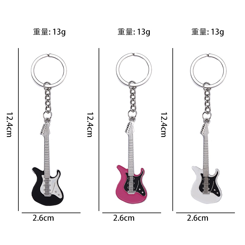 Móc Khóa Hình Cây Đàn Ghi Ta Sáng Tạo