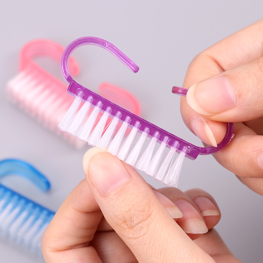 [Hàng mới về] Bàn chải vệ sinh móng tay mềm mại loại bỏ bụi bẩn tiện dụng