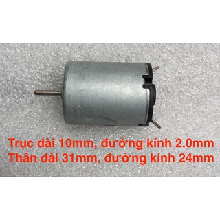 3 Động cơ motor mini 370 tốc độ cao - 6-12VDC - cực mạnh - 16000rpm