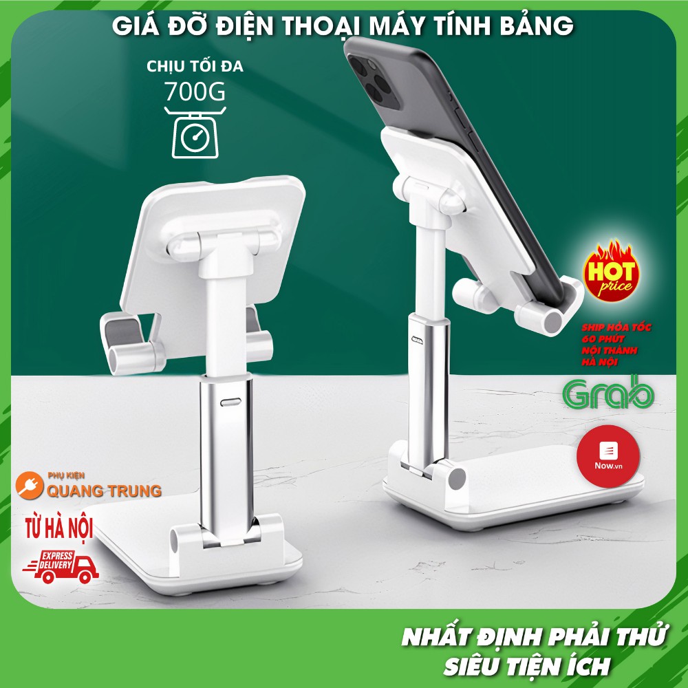 Giá đỡ điện thoại, máy tính bảng ngon bổ rẻ, gập được chịu được sức nặng 700g