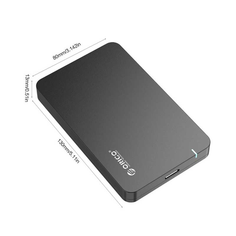 Hộp ổ cứng 2.5&quot; SSD/HDD SATA 3 USB 3.0 ORICO 2569S3-BK( ĐEN) - Nhà Phân Phối Chính Hãng