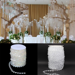 1 Cuộn Dây Hạt Pha Lê Acrylic 30m Treo Trang Trí