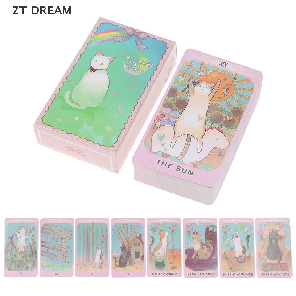 Bộ Bài Tarot 07 Lá Bài Tarot Mèo Trong Fate Divination