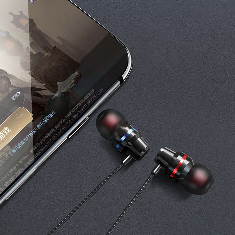 Unico ATai Nghe Gaming Có Dây Nhét Tai bass mạnh Chơi Game Chống Ồn Có Mic In Ear Cho PC và các dòng điện thoại
