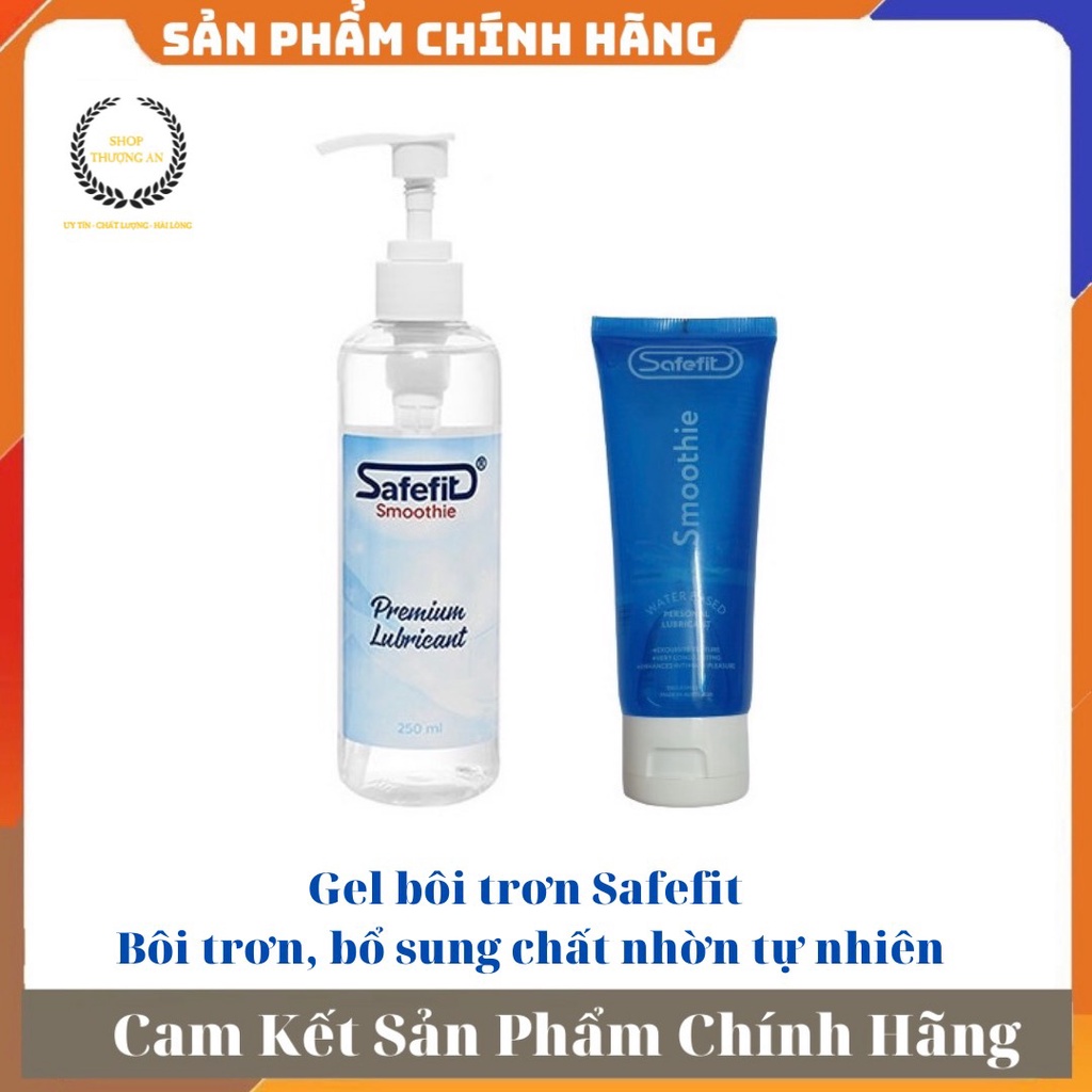 [ GIÁ SỈ ] - Gel bôi trơn cao cấp gốc nước SAFEFIT Smoothie , Trơn mượt, An toàn, Hiệu quả - Chai 100 - 250 ml