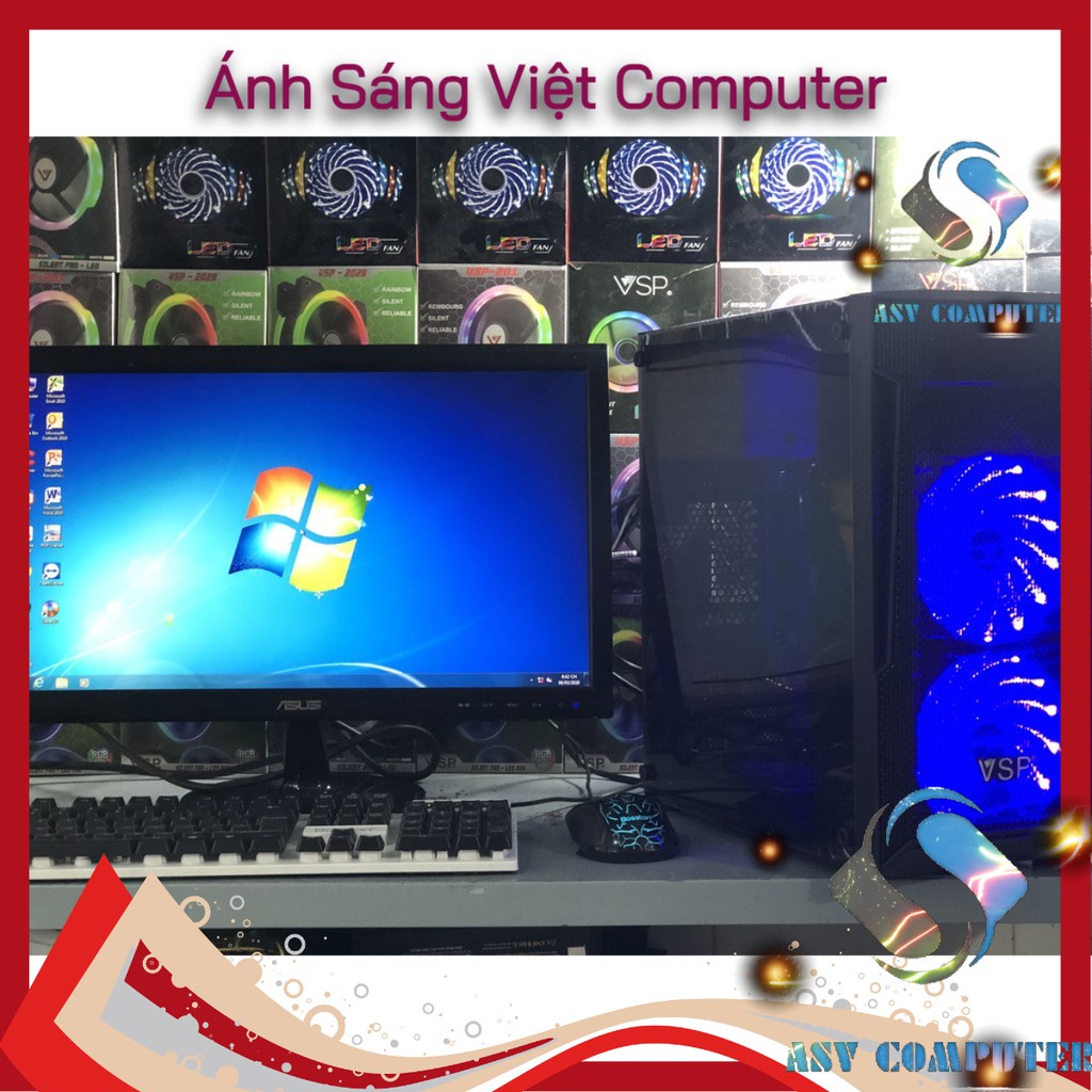 Bộ máy tính PC Game AMD X4 760k, Ram 8GB, GT 730 2GB Màn hình 19inch