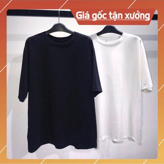 [MUST HAVE] Áo Thun Tay Lỡ Trơn Chất Cotton Cực Mát