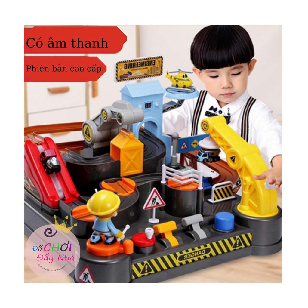 Đồ chơi điều khiển giao thông công trình, giáo dục STEM, phát triển trí não và hành động bằng tay- Đồ chơi đầy nhà
