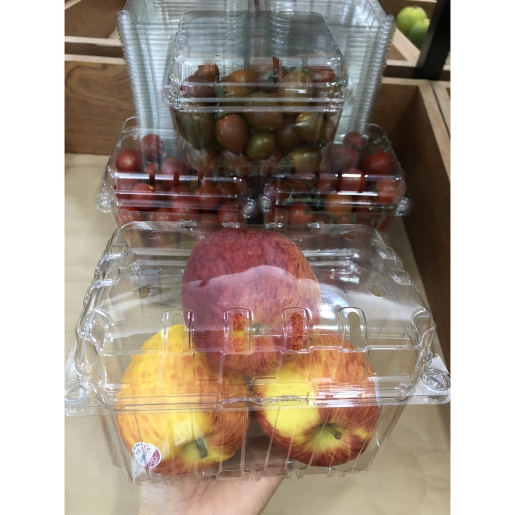 [Bộ 30 hộp nhựa 500g] đựng trái cây, rau củ quả, thực phẩm, trong suốt, an toàn cho sức khỏe, tiện lợi, giá rất tốt