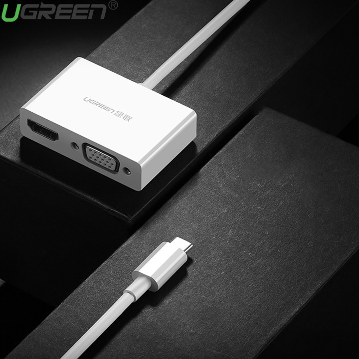 Cáp Chuyển USB Type C to HDMI và VGA Cao Cấp Ugreen 30843 - UG30843