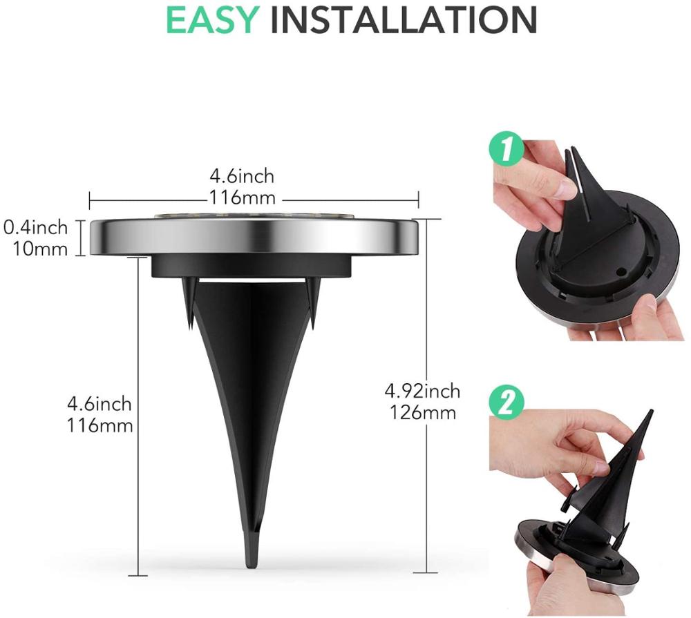 Đèn Led 20 Bóng Năng Lượng Mặt Trời Chống Thấm Nước Chiếu Sáng Lối Đi Sân Vườn