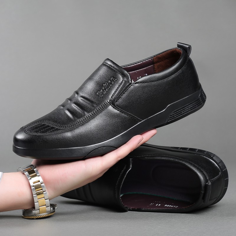 Giày nam thông thường Giày da nam công sở cao cấp Giày lười Size:39-44 Slip on leather shoes