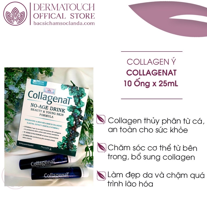 CollagenaT Ý (10ống x 25mL) làm sáng da chăm sóc da khỏe đẹp