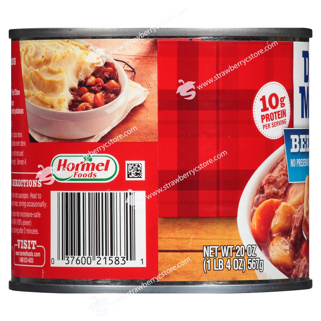 Thịt Bò Hầm Với Khoai Tây & Cà Rốt Đóng Hộp DINTY MOORE Beef Stew With Potatoes & Carrots, Hộp 567g  1 Lb. 4 Oz.