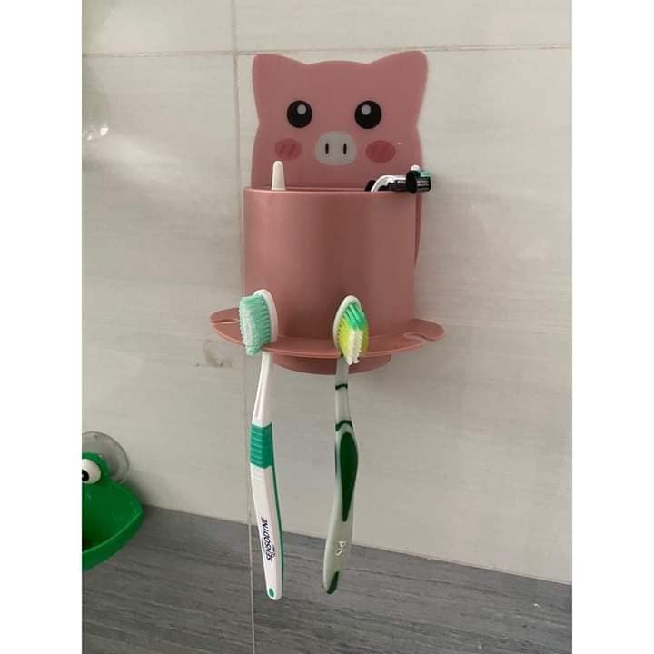 CỐC THU DÁN TƯỜNG CÓ KHE CẮM BÀN CHẢI | BigBuy360 - bigbuy360.vn