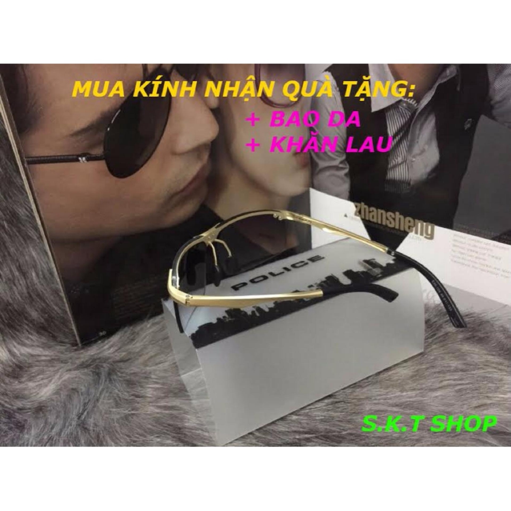 Kính mắt nam gọng nhôm cao cấp( vàng)