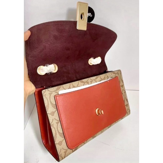 💃👛TÚI COACH LANE Shouder Bag In Signature Canvas 26?cm