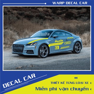 Tem xe Audi TT phong cách thể thao-decal Audi TT-Tem xe ô tô giá rẻ