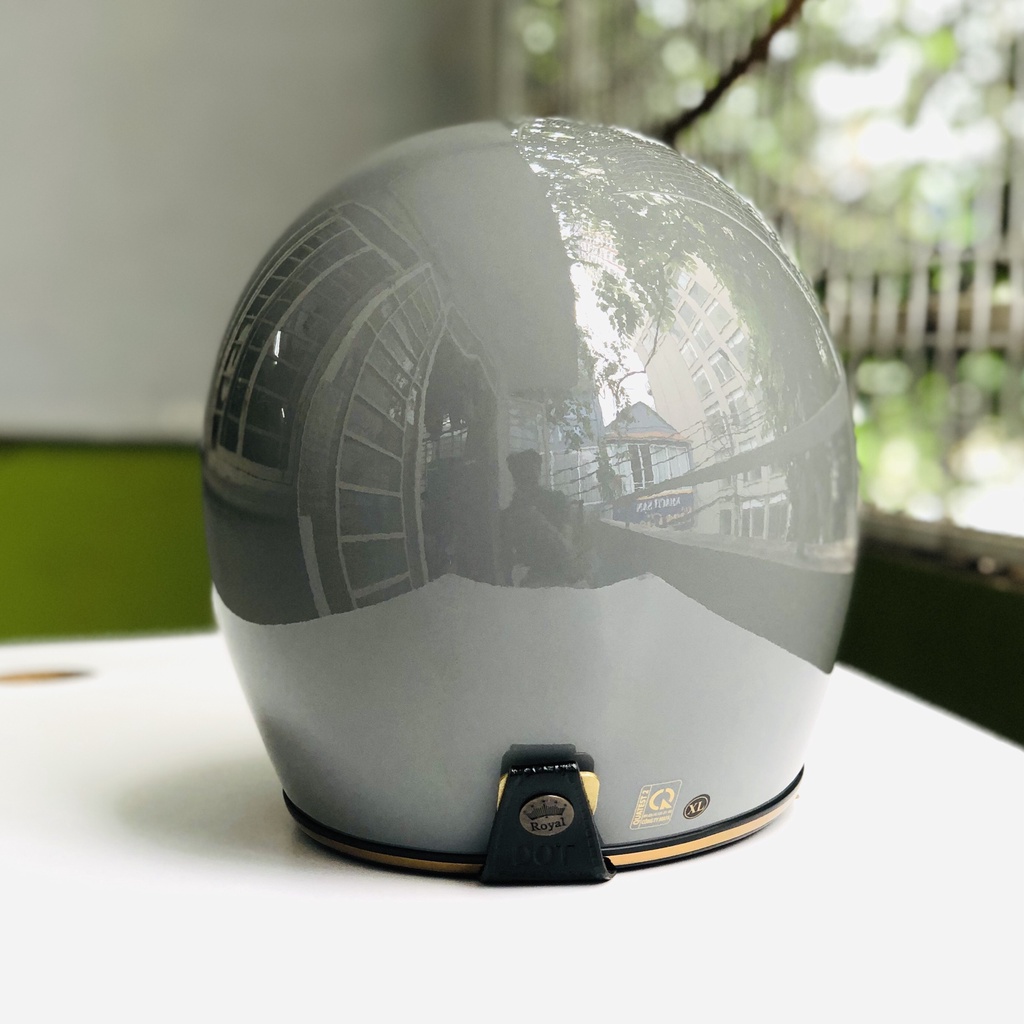 Nón bảo hiểm fullface Royal H1 - Mũ bảo hiểm Royal H01 màu xám ximăng