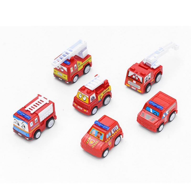 Set 6 Xe Đồ Chơi Dây Cót Mini Cho Bé