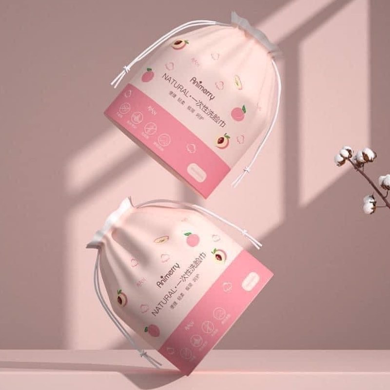Khăn Giấy Khô Tẩy Trang Cotton Đa Năng An Toàn Cho Da ANIMERRY NỘI ĐỊA TRUNG