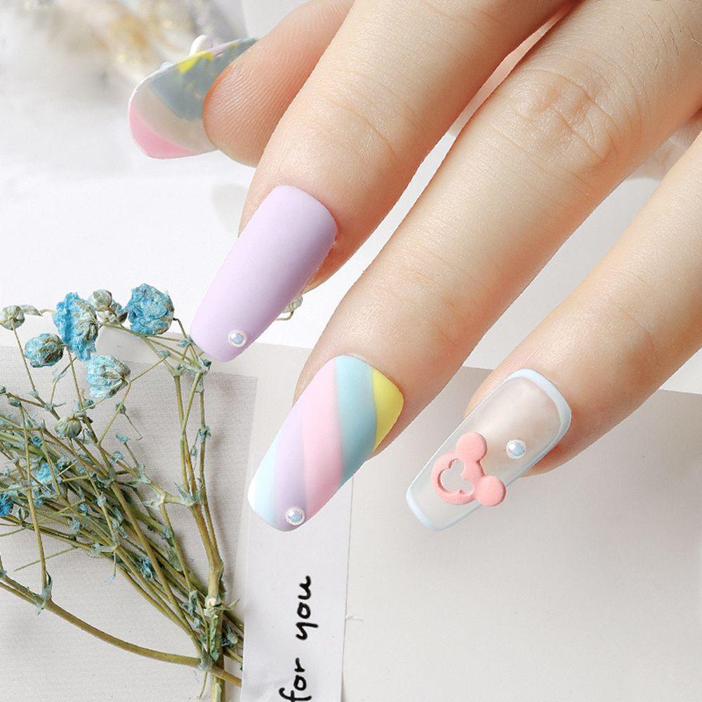 Phụ Kiện Trang Trí Móng Tay Hình Chuột Mickey Màu Sắc Ngọt Ngào Xinh Xắn