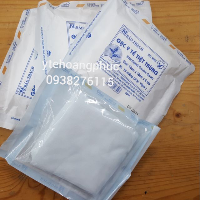 Gạc y tế tiệt trùng 10x10 Bảo Thạch