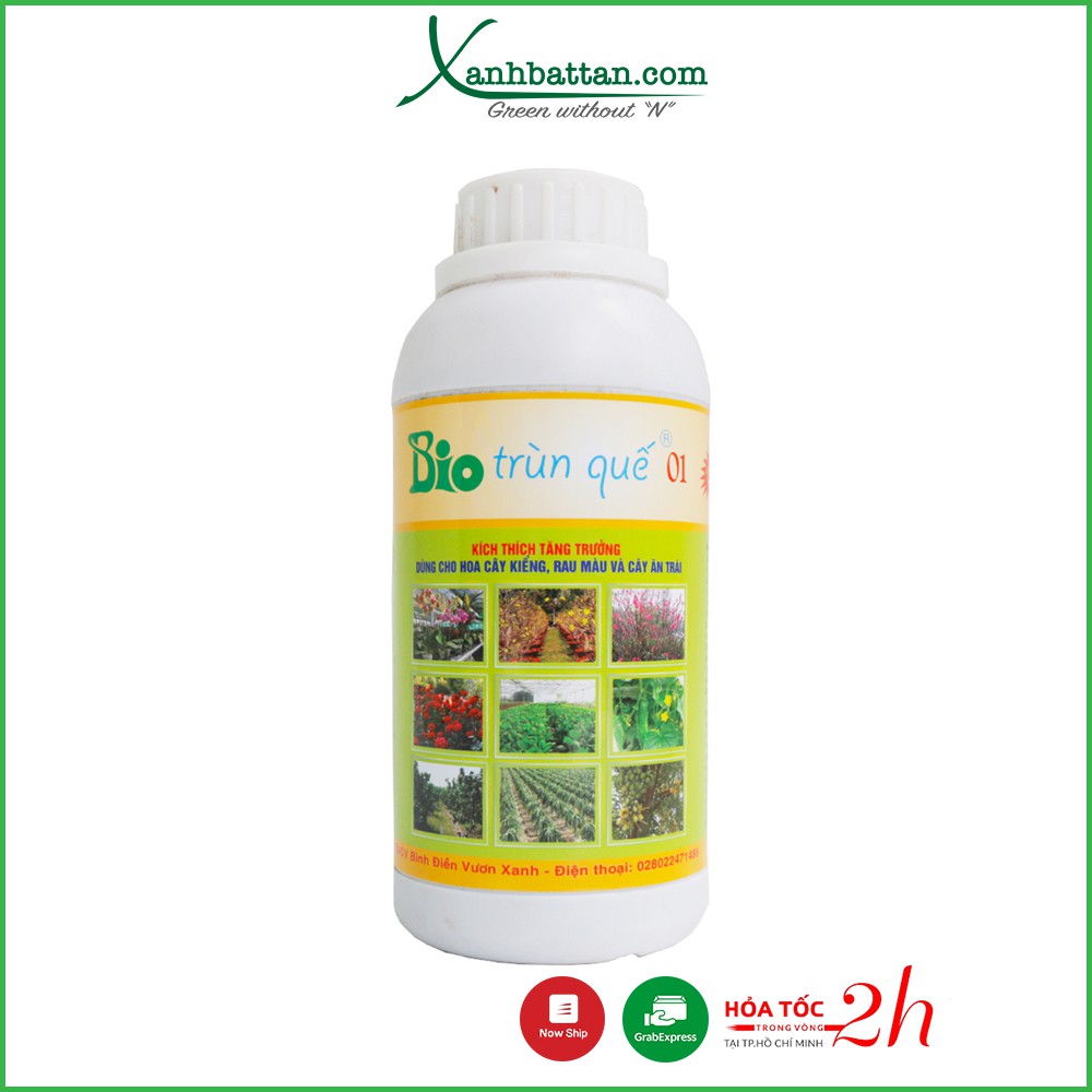 Dịch Trùn Quế Hữu Cơ Bio 01 Phục Hồi Cây Suy Yếu, Dưỡng Cây, Kích Rễ Chai 500 ml