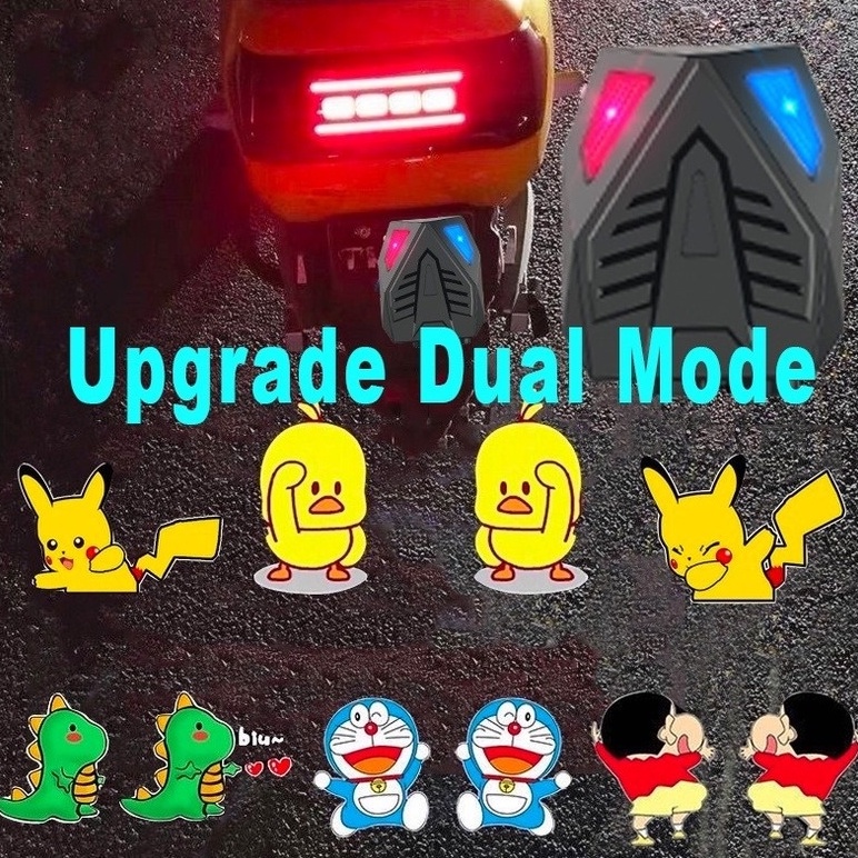 Upgrade Đèn LED chiếu laser không dây phong cách hoạt hình chuyển động cho cửa ô tô