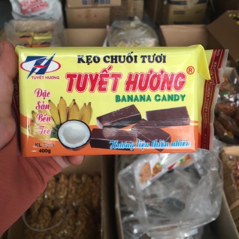 Kẹo chuối tươi Tuyết Hương 400g đặc sản bến tre