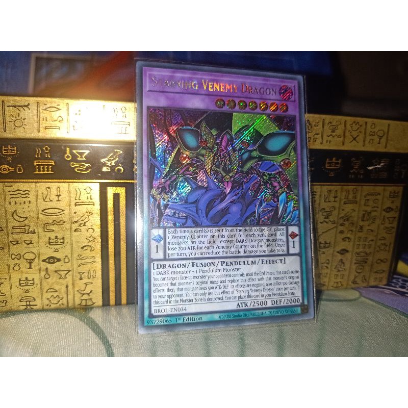 Thẻ bài: Starving Venemy Dragon - BROL-EN034 - Secret Rare 1st Edition