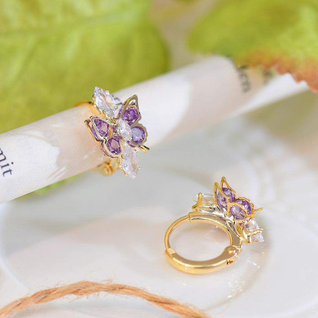 V.I.T House | Khoen tai S925 bướm đính đá