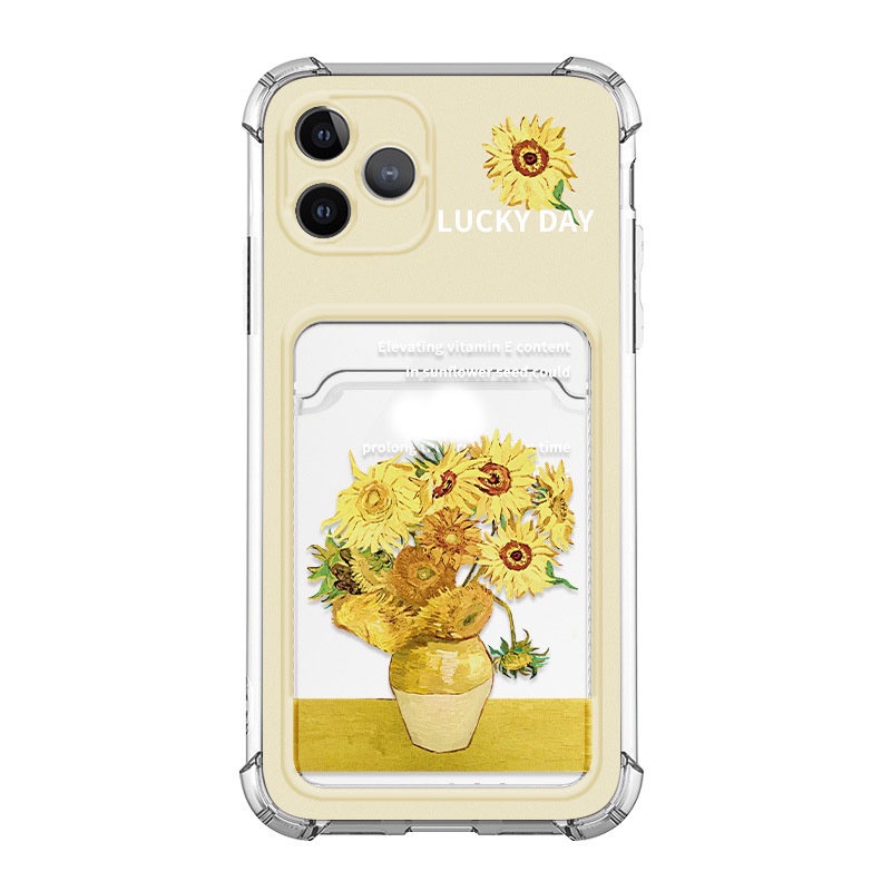 Ốp lưng iphone ốp Điện Thoại Họa Tiết Hoa Hướng Dương Cho iPhone 14 13 12 11 PROMAX XS XR XSMAX SE2020 6 7 8P