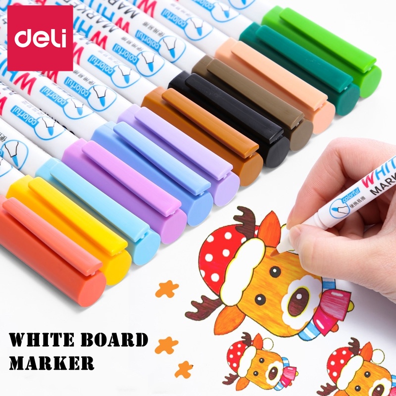 Bút lông 8/12 màu dùng để tô màu/ viết bảng cho học sinh