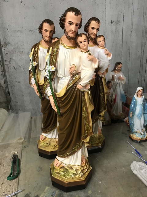 Tượng công giáo ❤️ Giuse bế chúa