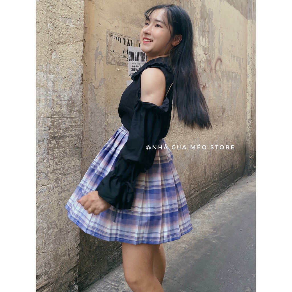 CHÂN VÁY JK CARO ULZZANG PHONG CÁCH HỌC SINH NHẬT BẢN - Full Size
