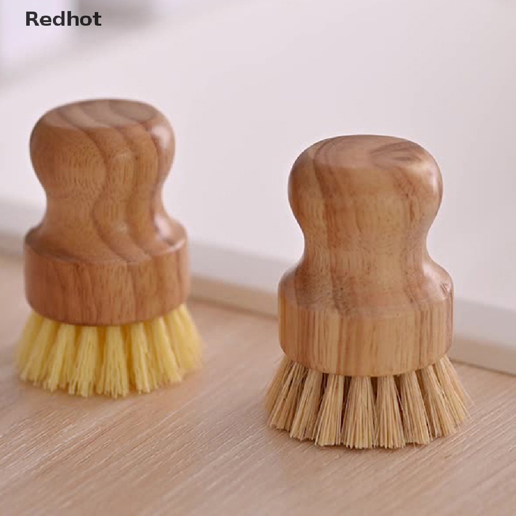 &lt; Redhot &gt; Bàn Chải Chà Rửa Bát Đĩa / Chảo / Nồi Chảo Sisal Tự Nhiên Đang Bán Chạy Cho Nhà Bếp